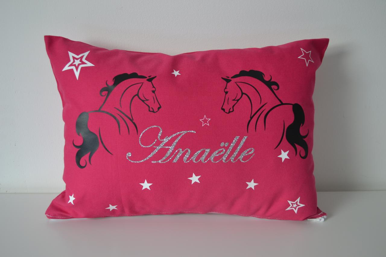 coussin 35x25 - fushia