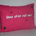 Coussin 35x25 fushia