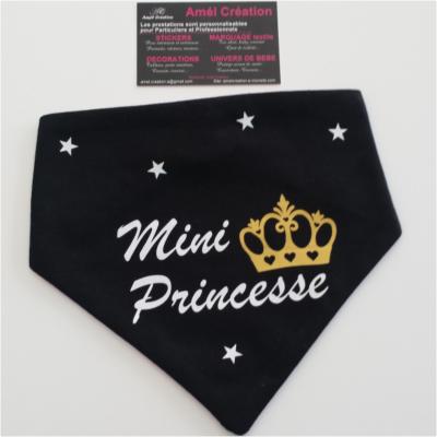 Bandana - couleur au choix-modele Mini princesse