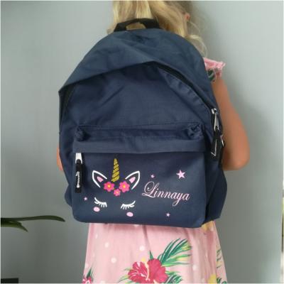 Mini sac à dos - modèle prénom et licorne