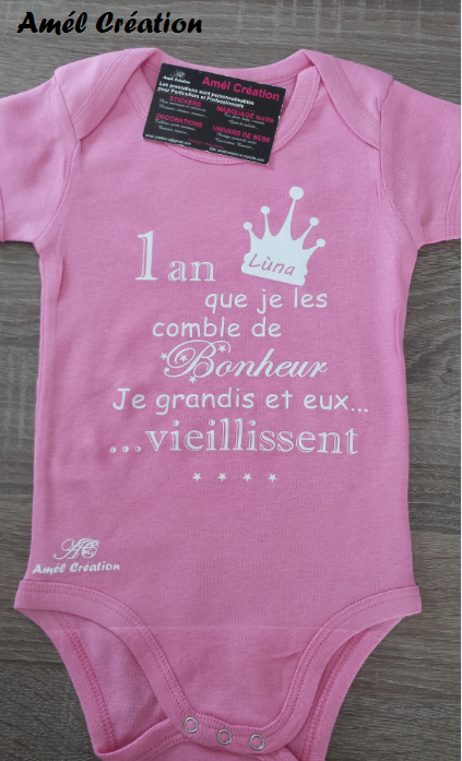 Anniversaire rose blanc