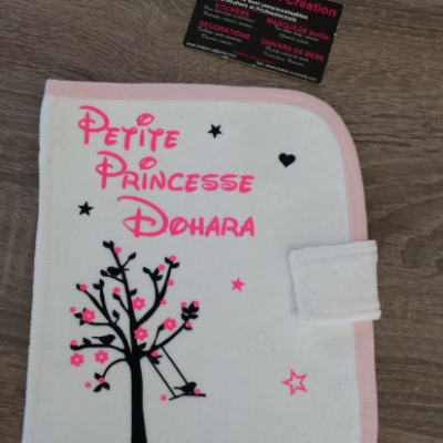 Protège carnet de santé gris ou rose ou bleu- Modèle arbre