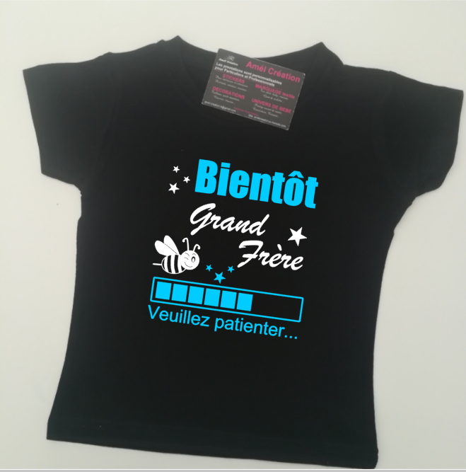 T-Shirt enfant Bientôt Grand Frère