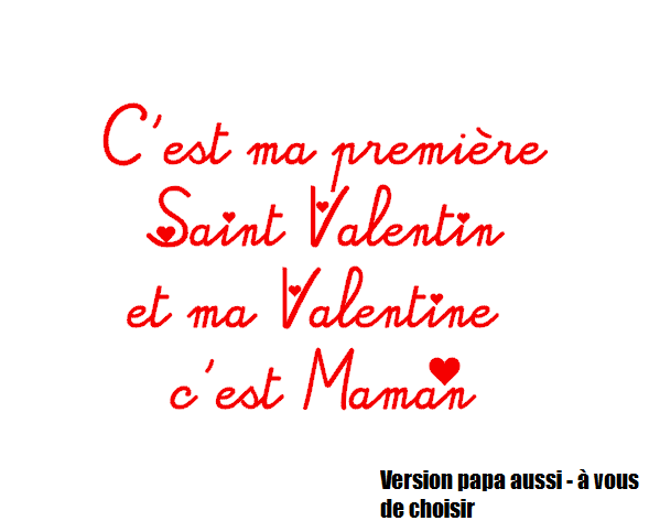 C est ma premiere saint valentin