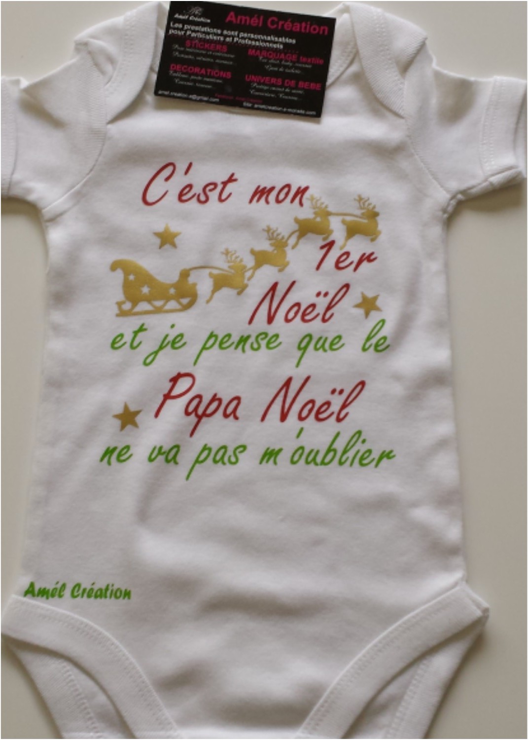 C est mon 1er oel blanc rouge vert et or