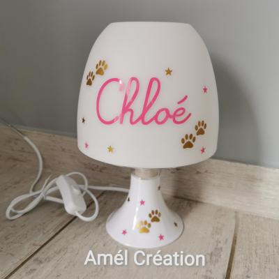 Lampe de chevet - modèle pattes de chat