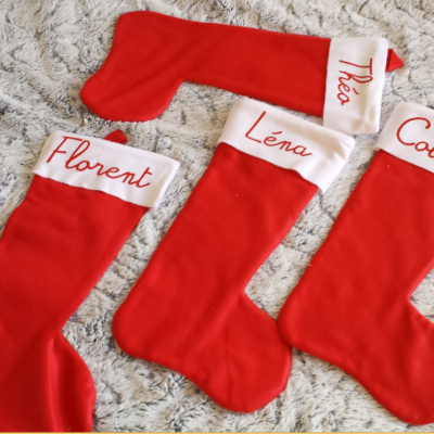 Chaussette de Noël - prénom seul