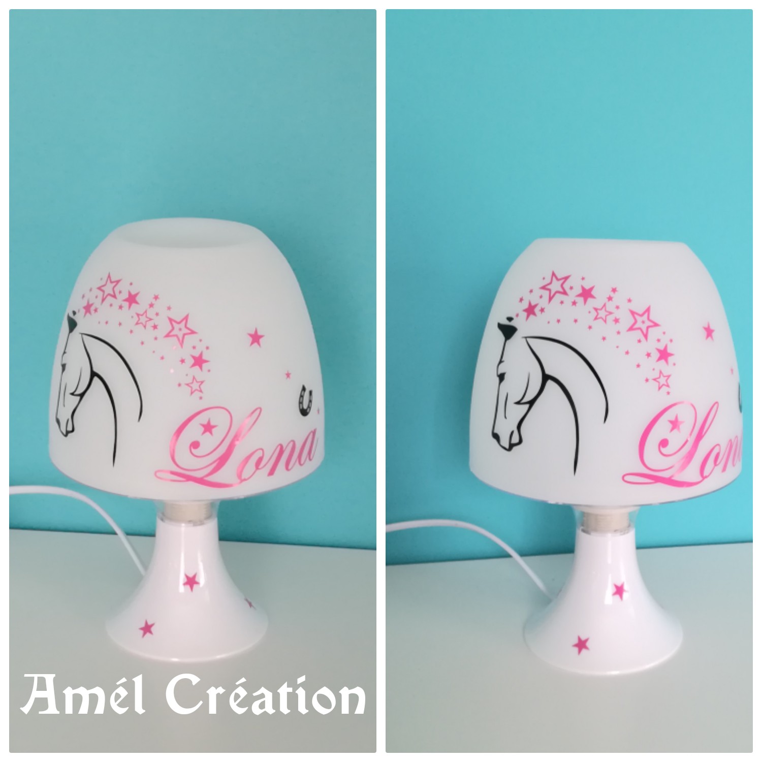 Lampe de chevet personnalisée