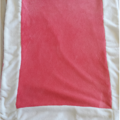 Couverture rose et blanche à personnaliser - différentes coloris