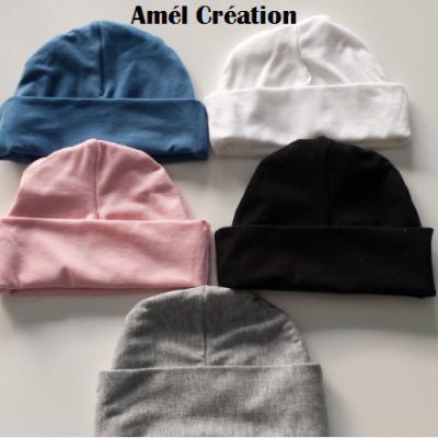 Bonnet à personnaliser - FAIT MAIN - couleur au choix