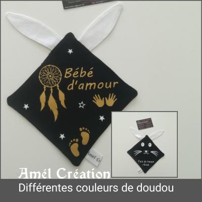 Doudou lapin modèle attrape rêve - à personnaliser