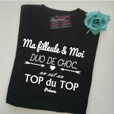 Tee shirt MC homme - DUO DE CHOC -à personnaliser