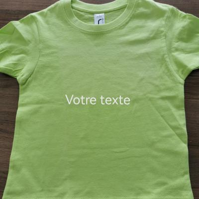 Tee shirt vert 2ans