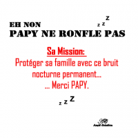 Et non papy ne ronfle pas