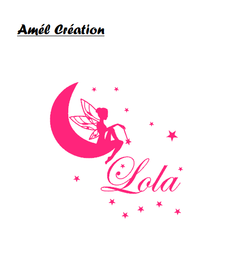 Fee sur lune et prenom 6