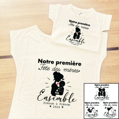 Ensemble TEE SHIRT OU BODY - Fête des mères