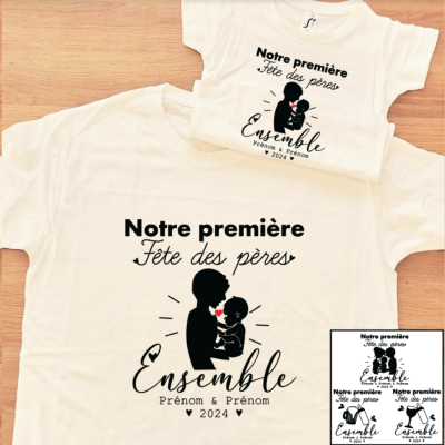 Ensemble TEE SHIRT OU BODY - Fête des pères