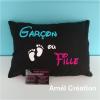 Garcon ou fille noir turquoise et fushia