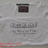 Grain de folie blanc noir 1