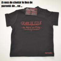 Grain de folie noir rouge