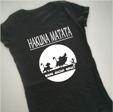 Tee shirt MC femme - hakuna matata