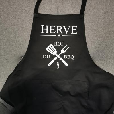 Tablier prénom - roi (ou renne) du BBQ