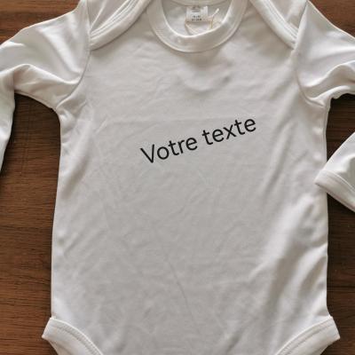 Body manche longue blanc