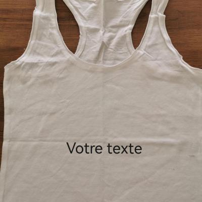 Débardeur femme blanc L