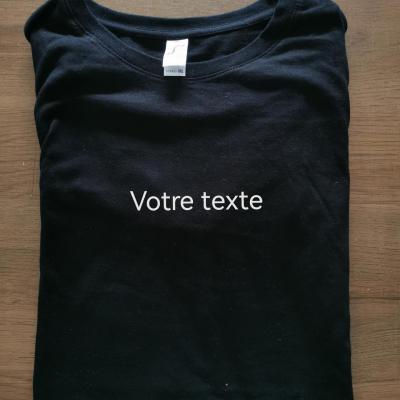 Tee shirt noir femme XXL