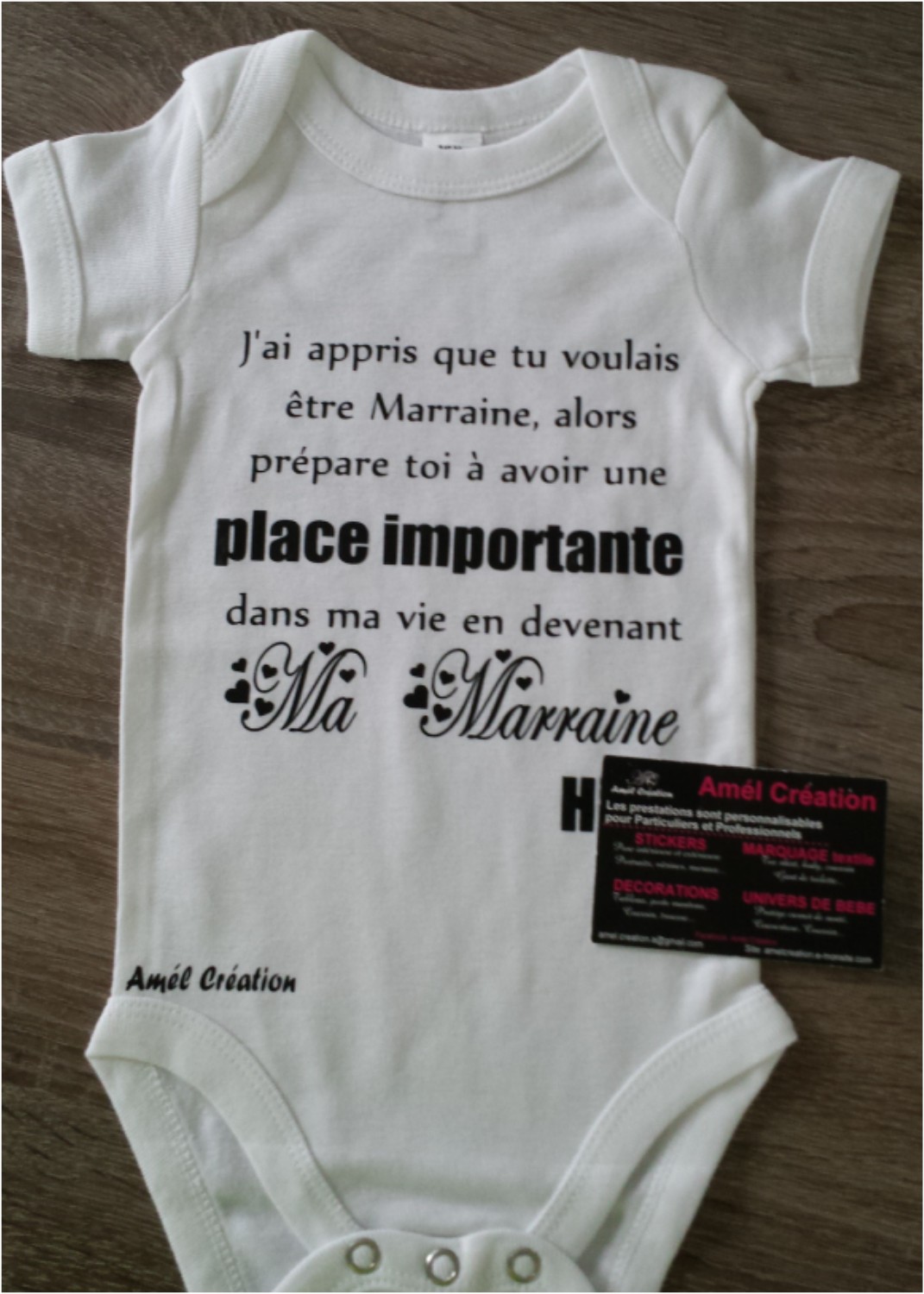 J ai appris que marraine blanc noir