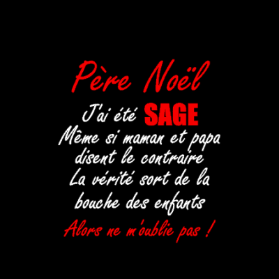 Tee shirt enfant ML - Père noël ... ne m'oublie pas