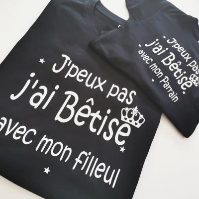 Ensemble TEE SHIRT OU BODY - J'peux pas j'ai bêtise avec ...