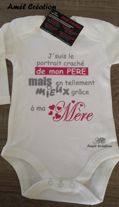 J suis le portrait crache de mon pere mais en tellement mieux grace a ma mere blanc gris velours et rose