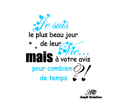 Je suis le plus beau jour 1