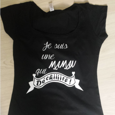 Tee shirt MC femme - Je suis une maman qui déchire