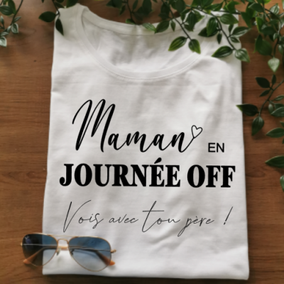 Tee shirt MC femme- maman journée OFF