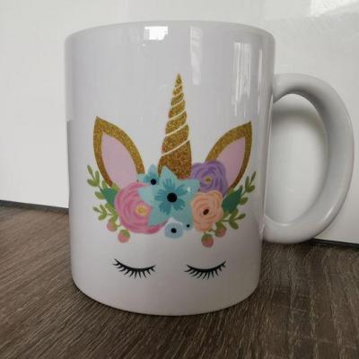 MUG classique - Licorne fleurs