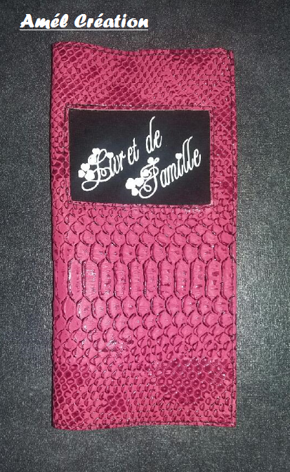 Livret de famille cuir rose