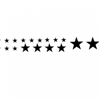 Sticker étoiles petits formats - lot de 19
