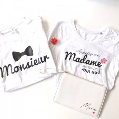 Ensemble TEE SHIRT et sac - Madame Monsieur et sac MME