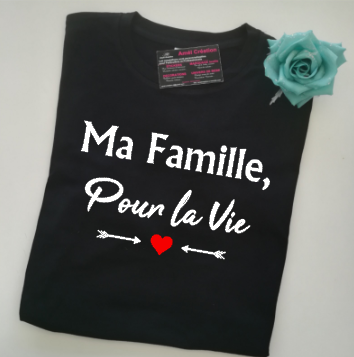 Tee shirt MC homme - Ma famille pour la vie