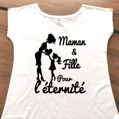 Tee shirt MC femme- maman et fille