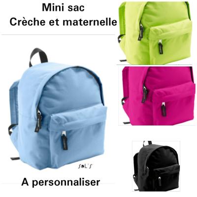 Mini sac à dos - à personnaliser sur la poche devant