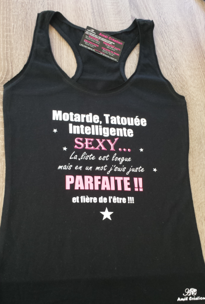 Motarde blanc et rose flashy