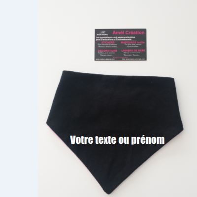 Bandana - couleur au choix avec votre texte/prenom