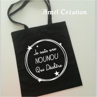 Tote bag -MODELE CERCLE - je suis une ... qui déchire