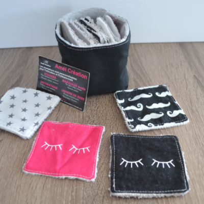 Panier uni au choix- et lot de 14 lingettes au choix