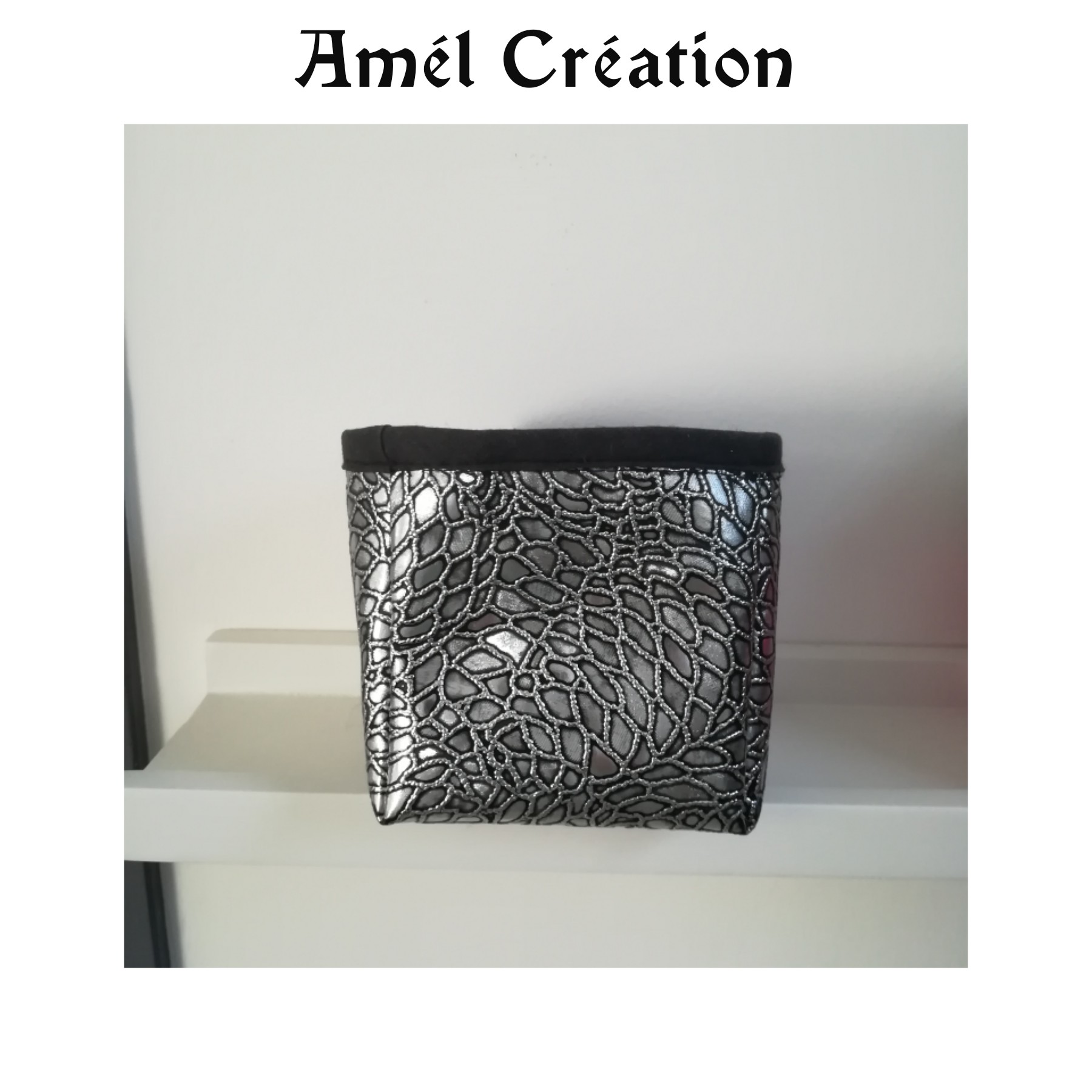 Panier scuir strass