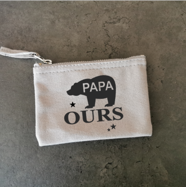 Petit porte monnaie  - papa ours