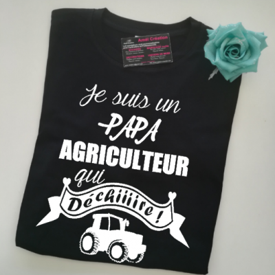 Tee shirt MC homme - Je suis un .... agriculteur qui déchiiiire